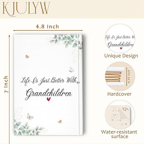 الأجداد الصغيرة DIY ألبوم القصاصات 4.8x7 بوصة، الحياة أفضل مع الأحفاد لمط الأكورديون طوي صور القصاصات كتاب الذاكرة الهدايا للجدة الجد in Kuwait