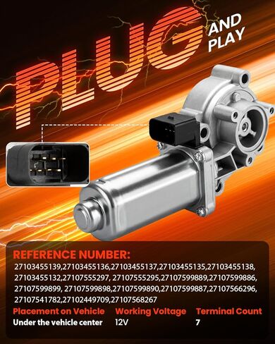 4WD Transfer Case Shift Actuator Shift Motor Compatible with 2004-2010 BMW X3|2003-2006 BMW X5|E53 E83 E70 Replacement 27107566296 27107541782 27103455136 in Saudi Arabia