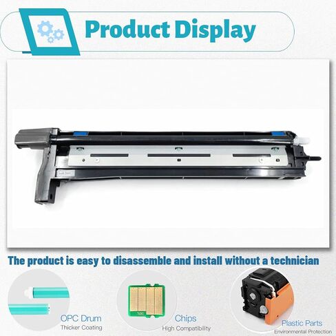 وحدة الطبل MX51NUSA متوافقة مع طابعة Sharp MX 4110N 4111N 4140N 4141N 5110N 5111N 5140N 5141N 200,000 صفحة (4 عبوات أسود + سماوي + أصفر + أرجواني) in Kuwait