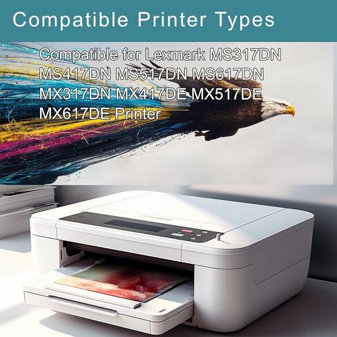 Compatible for Lexmark MS317 Drum Unit, Reliable Performance Compatible for Lexmark MS317DN MS417DN MS517DN MS617DN MX317DN MX417DE MX517DE MX617DE Printer, High Yield 60000 Pages(Black) in Saudi Arabia