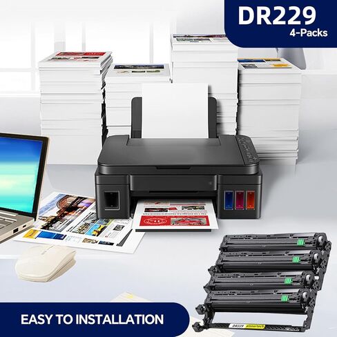 DR229 DR229CL Drum Unit Replacement for Brother TN229XL TN229 MFC-L3780CDW MFC-L3720CDW HL-L3220CDW HL-L3280CDW | Compatible with DR-229/DR229 CL Imaging Drum (4-Pack, Not Toner) in Saudi Arabia