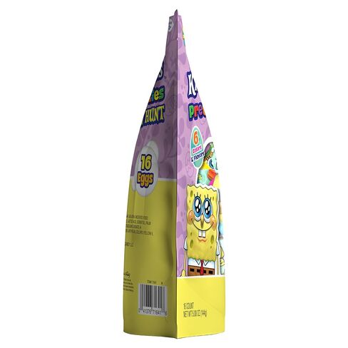 Frankford SpongeBob SquarePants Pre-filled Pretty Krabby Patty Plastic Egg Easter Basket Stuffers with Gummy Candy, 16 Count in Saudi Arabia