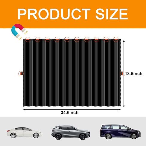 Car Sunshade, Magnetic 4PCS Car Privacy Window Shade, Car Window Shade for Breastfeeding, Taking a nap, Changing Clothes, Camping (2Sets 4pcs) in Saudi Arabia