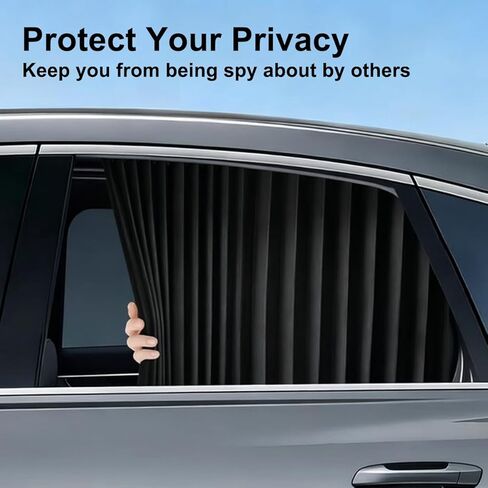 Car Sunshade, Magnetic 4PCS Car Privacy Window Shade, Car Window Shade for Breastfeeding, Taking a nap, Changing Clothes, Camping (2Sets 4pcs) in Saudi Arabia