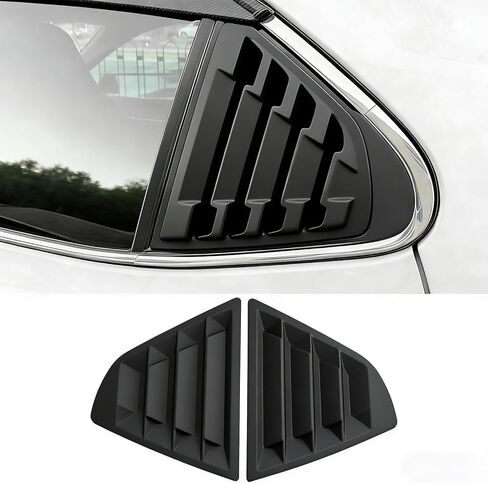 Compatible with Toyota Camry 8th Gen 2024 2023 2022 2021 2020 2019 2018 Accessories Car Rear Side Window Louvers Air Vent Scoop Shades Cover Trim Blinds -Glossy Black in Saudi Arabia