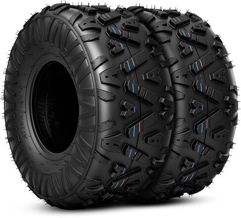 إطارات دراجة صغيرة مقاس 19x7-8، إطارات 19x7x8 ATV/UTV لجميع التضاريس لمسار الطين الرملي، 4PR، Go Kart، مداس غير اتجاهي، بدون أنبوب، مجموعة من 2 in Kuwait