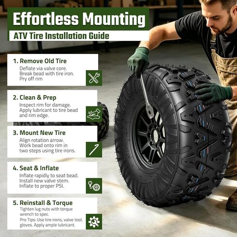 إطارات دراجة صغيرة مقاس 19x7-8، إطارات 19x7x8 ATV/UTV لجميع التضاريس لمسار الطين الرملي، 4PR، Go Kart، مداس غير اتجاهي، بدون أنبوب، مجموعة من 2 in Kuwait