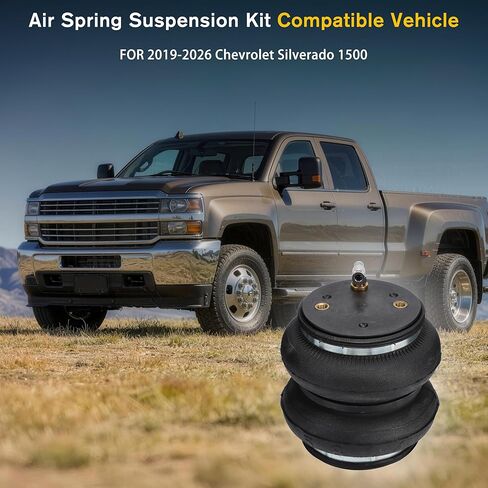 Rear Air Spring Bags Suspension Kit for 2019-2026 Chevrolet Chevy Silverado 1500 and GMC Sierra 1500, Air Lift Helper Spring Kit, Load Leveling Capacity 5,000 lbs in Saudi Arabia