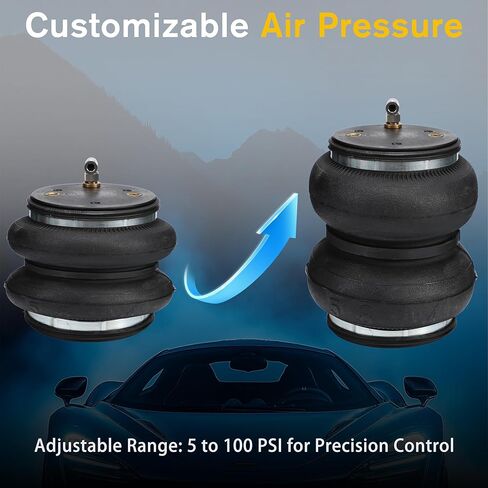 Rear Air Spring Bags Suspension Kit for 2019-2026 Chevrolet Chevy Silverado 1500 and GMC Sierra 1500, Air Lift Helper Spring Kit, Load Leveling Capacity 5,000 lbs in Saudi Arabia