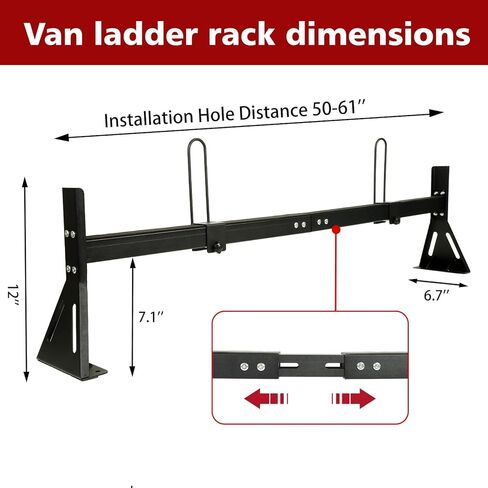 No Drilling Required Van Ladder Rack,Van Roof Rack with Cargo Stoppers,Compatible with Ford Transit150/250/350/Connect,2011-2025 Nissan NV 1500 2500 3500 in Saudi Arabia
