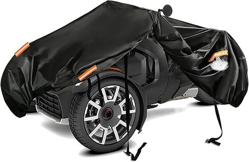 Full Cover for Vanderhall Venice 2017-2026, Water Resistant Reverse Trike Cover, All-Weather Outdoor Protection with Elastic Hem & Locking Straps in Saudi Arabia