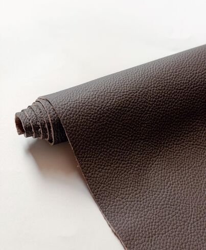 12'' x 24'' Genuine Full Grain Cowhide Leather Sheet — Soft Leather for Upholstery Repair, Handbags, Wallets, Sewing, Crafts, & DIY Projects — 1.1-1.3mm (3oz) Pre-Cut (Cognac Brown, 1 Piece) in Saudi Arabia