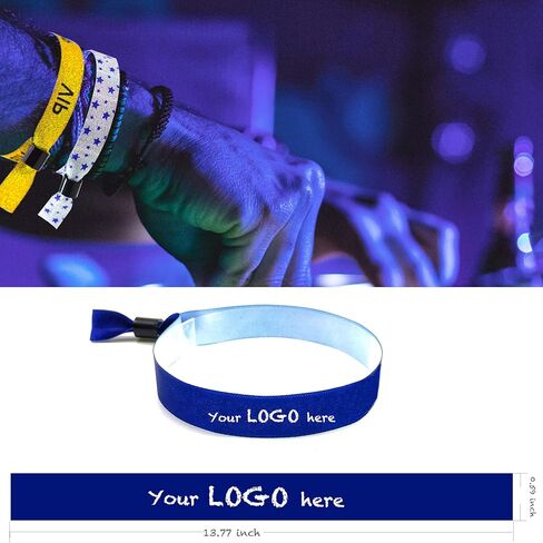 Custom Cloth Wristbands, 30/100/5000pcs Sublimation Printed Satin Personalized Colored Event Wristband, Bulk Wrist Band for Festival Party Concert VIP Admission in Saudi Arabia