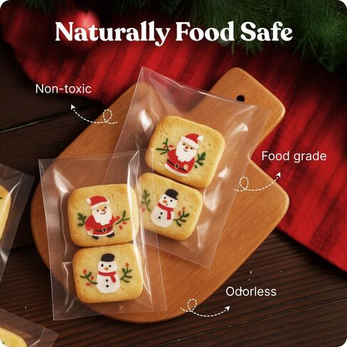 3" X 4" Self Sealing Cellophane Bags (1000 Pack) - Clear Cookie Bags With Seal for Baked Goods Packaging, Cookie Wrappers, Bakery Packaging, Bake Sale, Candy, Treats, Goodies, Gifts, Party Favors in Saudi Arabia