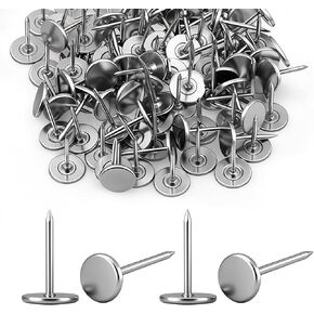 100 Pcs Extra Long Push Pins, Silver Heavy Duty Thumb Tacks for Upholstery, Carpets & Wood Surfaces, Large Metal Tacks for Bulletin Boards, Crafts, and Multipurpose Fixing in Saudi Arabia