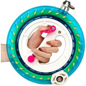 Mint's Colorful Life Kite String Reel Winder for Adults, 9 inches Dia with 1640ft Line, Kites Reel with Brake, Anti-Rotation Knob Equipped, Kite String Spool for Women and Men (Black) in Kuwait