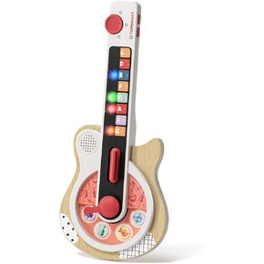 TOPBRIGHT Wooden Kids Guitar, Musical Toys for Toddlers 2-4 with 8 Chord Touch, 3 Play Modes and LED Light, Music Instruments Educational Toys for 3 4 5 Year Old Boys Girls Birthday in Saudi Arabia