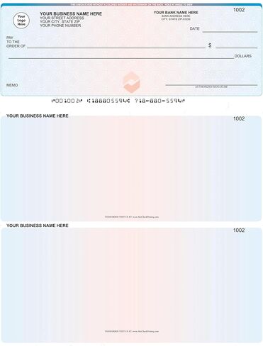 ABC Computer Voucher Checks Compatible w/Quick Books Check on Top, Chain Prismatic (500) in Saudi Arabia