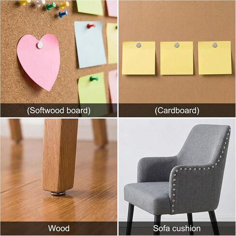 100 Pcs Extra Long Push Pins, Silver Heavy Duty Thumb Tacks for Upholstery, Carpets & Wood Surfaces, Large Metal Tacks for Bulletin Boards, Crafts, and Multipurpose Fixing in Saudi Arabia
