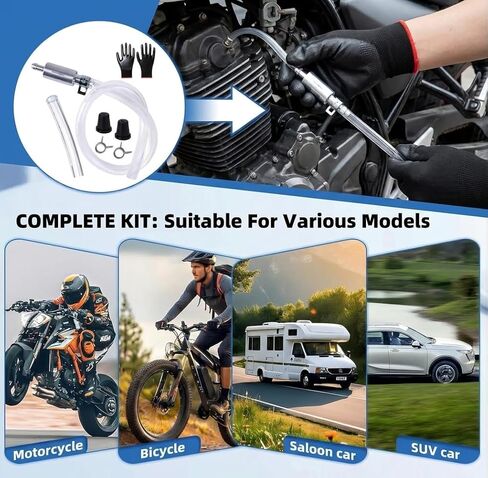 Brake Bleeder Hose Kit One Way Check Valve with Metal Clips for Cars Motorcycles Clutch Universal Flexible Bleeding Tool in Kuwait