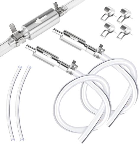 2 Pack Brake Bleeder Hose Kit, One Way Check Valve Tube with Clamp, Hydraulic Brake Fluid Replacement Tool for Motorcycle/Car Clutch Hydraulic Brake Bleeding in Saudi Arabia