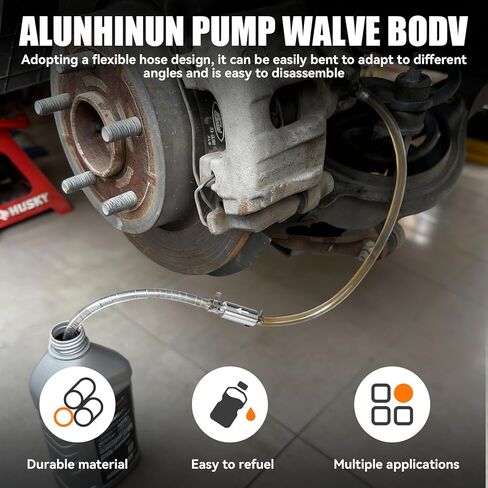 2 Pack Brake Bleeder Hose Kit, One Way Check Valve Tube with Clamp, Hydraulic Brake Fluid Replacement Tool for Motorcycle/Car Clutch Hydraulic Brake Bleeding in Saudi Arabia
