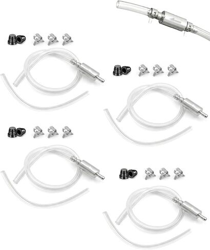 4 Pcs Brake Bleeder Hose One Way Check Valve Kit, Car Motorcycle One Man Brake System Bleeding Tools in Saudi Arabia
