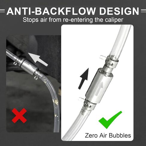 4 Pcs Brake Bleeder Hose One Way Check Valve Kit, Car Motorcycle One Man Brake System Bleeding Tools in Saudi Arabia