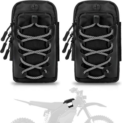 2Pcs Electric Dirtbike Battery Frame Bag Compatible with Surron, Talaria, E Ride Pro and Tuttio Soleil 01, Electric dirt Bike Battery Pouch Fits for ID, Phone and Key, Waterproof Battery Frame Bag in Saudi Arabia