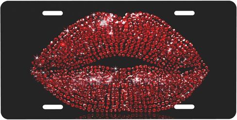 Glowing Blue Butterfly License Plate, Decorative Car Front License Plate, Aluminum Novelty License Plates Vanity Tag Metal Car Plate 6 x 12 in, Made in USA (4 Holes) for Men & Women in Saudi Arabia