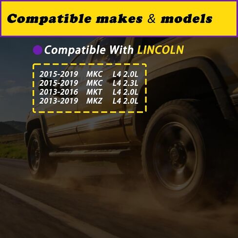 محرك متغير صمام التوقيت VVT الملف اللولبي متوافق مع Ford Explorer Escape Mustang Fusion Focus مناسب لـ Edge Ranger Taurus Maverick Transit Connect مناسب لـ Lincoln MKZ MKC L4 2.0L 2.3L 2.5L 12-24 in Kuwait