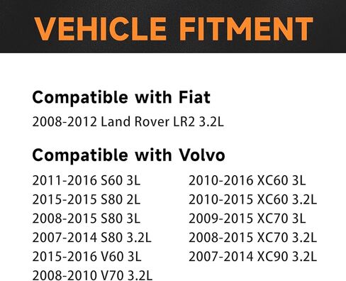 حزمة ملف إشعال Motorevo 6 قطع متوافقة مع فولفو XC90/S80 2007-2014 3.2L، XC60 2010-2016، XC70 2008-2015، S60 2011-2016، V70 2008-2010، V60 2015-2016 وLR2 2008-2012 استبدال UF594 in Kuwait