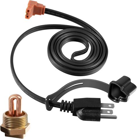 3100003 Engine Block Immersion Heater, 1" NPT Thread Brass Adapter Fit for Eagle, for Jaguar, for Jeep, for Renault, for Rover, for Kubota, for Massey, for Perkins, for Yanmar in Saudi Arabia