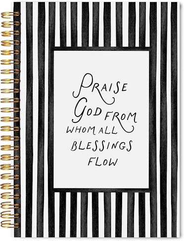 Green Christian Spiral Notebook Journal 5.5x8.3, Christian Gifts for Women Men, Bible Notebooks for Note Taking, Praise God from Whom All Blessings Flow Scripture Journals for Writing(Pink) in Saudi Arabia