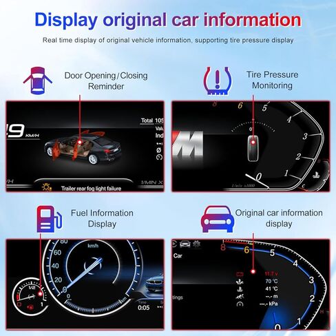 10.25 inch Digital Cluster for BMW E46 1999-2004, LCD Digital Car Cluster Odometer Speedometer Instrument, Electronic Gauge Dashboard Screen, Car Dashboard Replacement Digital Gauge Cluster in Saudi Arabia