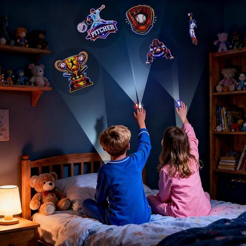 24 قطعة من مصابيح أصابع حفلات البيسبول، 8 تصميمات تضيء أضواء الأصابع من أجل هدايا حفلات أعياد الميلاد للأطفال، حشوات حقيبة جودي هدايا الحفلات السائبة، تضيء لتزيين أعياد ميلاد الأطفال البيسبول in Kuwait