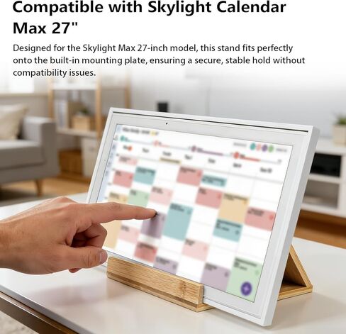 Digital Calendar Stand Compatible with Skylight Calendar, Compatible with Skylight Calendar Stand, Holder for Skylight Calendar Max 27 Inch, Easy Installation in Saudi Arabia
