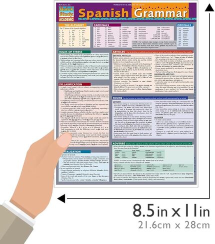 Spanish Grammar: a QuickStudy Laminated Reference Guide in Saudi Arabia