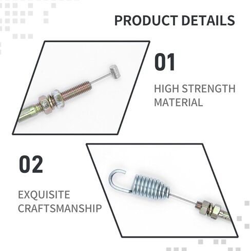 946-0908 Clutch Control Cable Compatible With MTD C-ub Cadet White Outdoor 430 440 RT-60 RTS-50 Tiller, Replaces 746-0908, 53-1/2 Inch (1 Pack) in Saudi Arabia