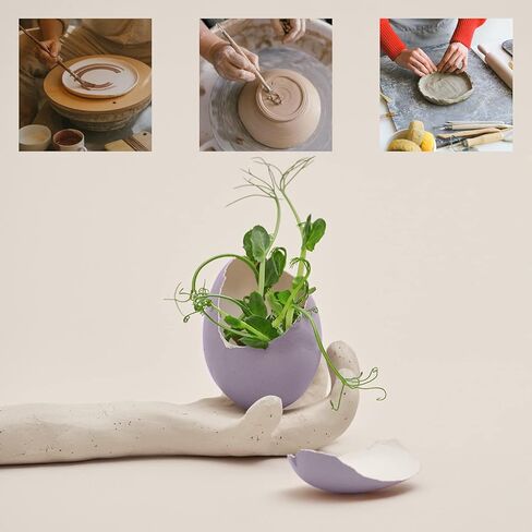 JOAWSOME Natural Air-Dry Clay Kaolin, Non-Toxic All-Purpose Compound 10LBs, All-Purpose Modeling Clay (Gray) in Saudi Arabia