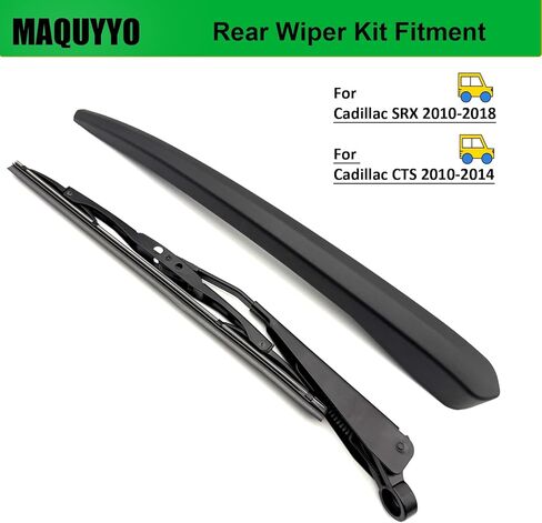 Rear Windshield Wiper Arm Blade Set Replacement for Cadillac SRX 2010-2018, CTS 2010-2014, MAQUYYO Rear Windshield Wiper Blade Arm Kit Replace 20825881 in Saudi Arabia