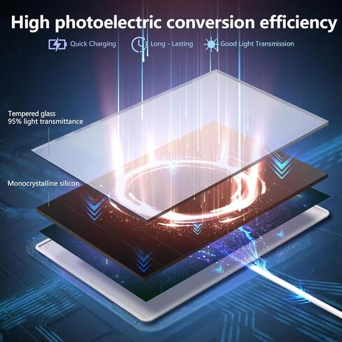 شاحن لوحة شمسية 6 واط لكاميرات المراقبة الخارجية. Micro USB/USB - C/DC (35 * 135) يناسب كاميرا Eufy/Wyze/Ring، كابل 9.8 قدم، نظام تثبيت مقاوم للماء لحماية البطارية وشحن سريع in Kuwait