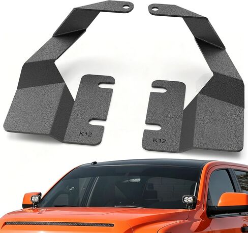 A-Pillar Hood Hinges Ditch Light Bracket Compatible with 2009 2010 2011 2012 2013 Toyota Tundra, Mount Lighting Brackets for Auxiliary Off Road LED Work Pod Light (2PCS, Black) in Saudi Arabia