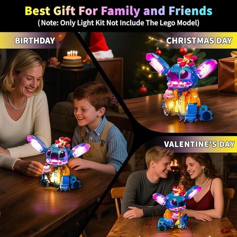 Led Light Kit with Lego 43249 Stitch Set - Lights Decoration Compatible with Lego 43249 Building Blocks Model(Led Light Only, Not Building Block Kit) in Saudi Arabia