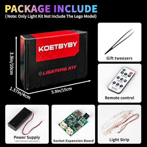 Led Light Kit with Lego 43249 Stitch Set - Lights Decoration Compatible with Lego 43249 Building Blocks Model(Led Light Only, Not Building Block Kit) in Saudi Arabia