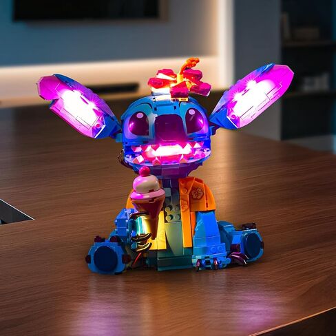 Led Light Kit with Lego 43249 Stitch Set - Lights Decoration Compatible with Lego 43249 Building Blocks Model(Led Light Only, Not Building Block Kit) in Saudi Arabia