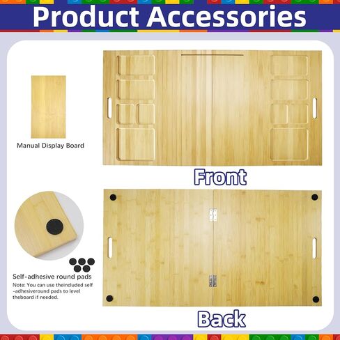 Building Baseplate Table with Storage Trays, Multi-Functional Sensory Play Table Compatible with LEGO Bricks, Large Activity Tray Board for Adults & Seniors in Saudi Arabia