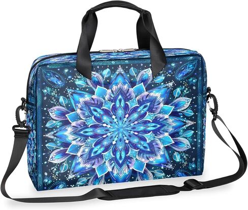 16 Inch Laptop Bag Pink Flowers Watercolor for Women Men Waterproof Computer Carrying Case Handbag Shoulder Briefcase in Saudi Arabia