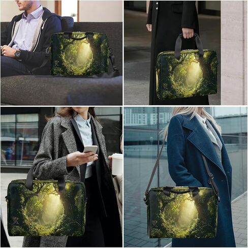 16 Inch Laptop Bag Pink Flowers Watercolor for Women Men Waterproof Computer Carrying Case Handbag Shoulder Briefcase in Saudi Arabia