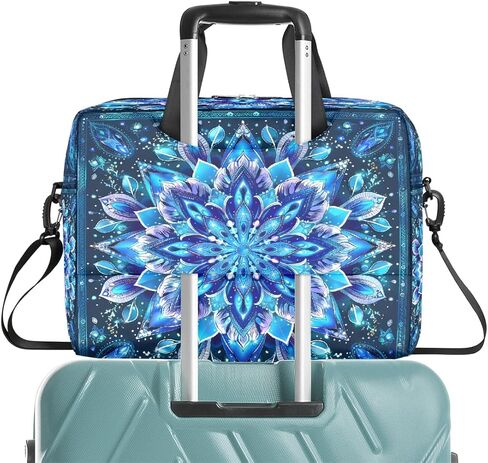 16 Inch Laptop Bag Pink Flowers Watercolor for Women Men Waterproof Computer Carrying Case Handbag Shoulder Briefcase in Saudi Arabia
